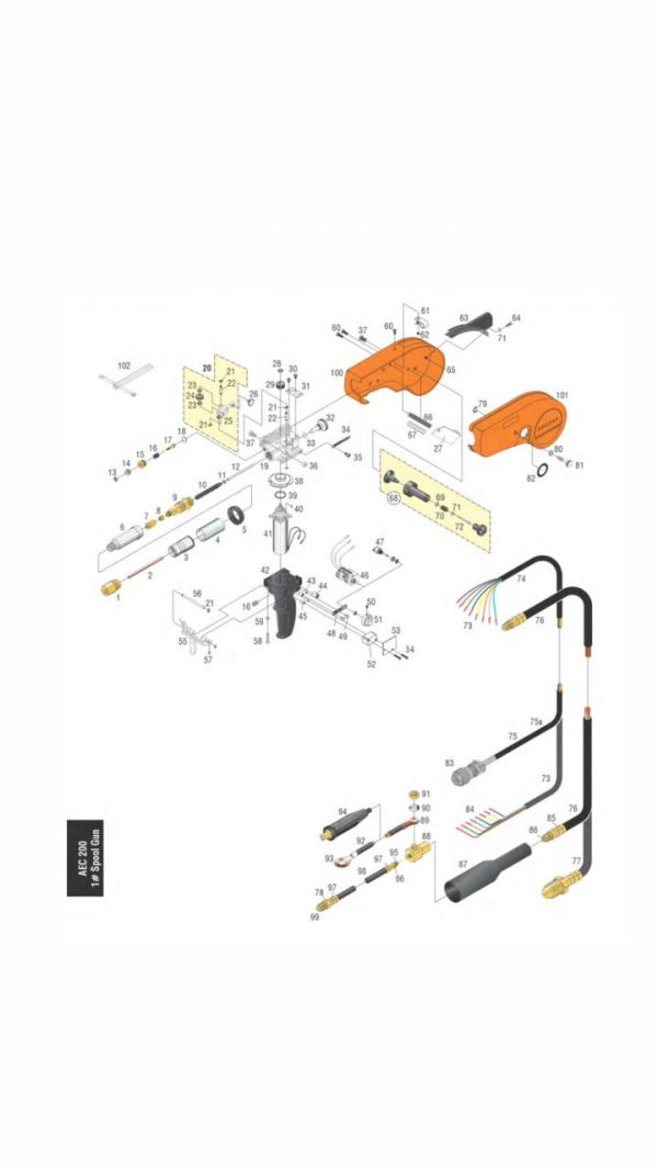 Pistola para soldar de Aluminio